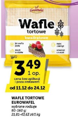 Wafle tortowe kwadratowe Eurowafel promocja w ABC