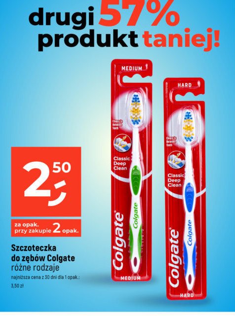 Szczoteczka do z臋b贸w 艣rednia COLGATE CLASSIC promocja