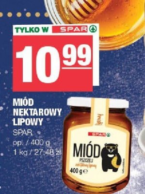 Miód nektarowy lipowy SPAR promocja w SPAR