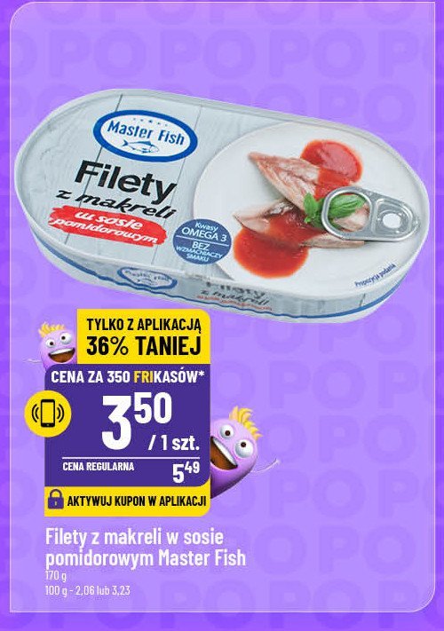 Filety z makreli w sosie pomidorowym Master fish promocja