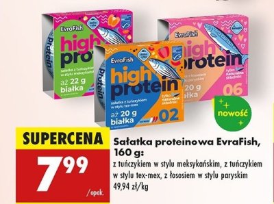 Sałatka proteinowa z tuńczykiem w stylu meksykańskim Evrafish promocja
