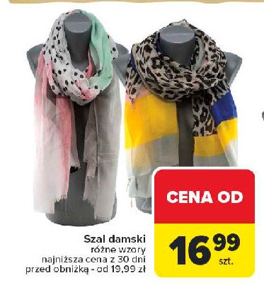 Szal damski promocja w Carrefour