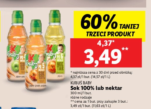 Sok jab艂kowy Kubu艣 baby promocja