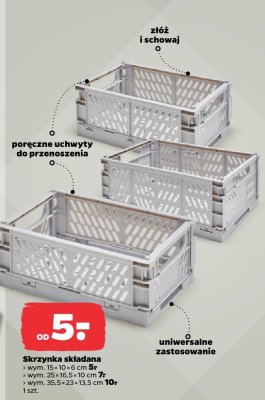Skrzynka składana wym. 25×16.5×10 cm promocja w Netto