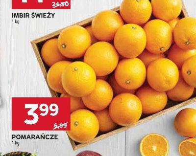 Pomarańcze lane late Auchan różnorodne (logo czerwone) promocja w Stokrotka
