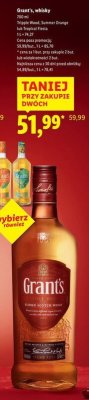 Whisky Grant's Triple Wood promocja w Lidl
