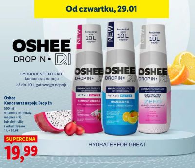 Koncentrat napoju Oshee Drop In promocja w Lidl