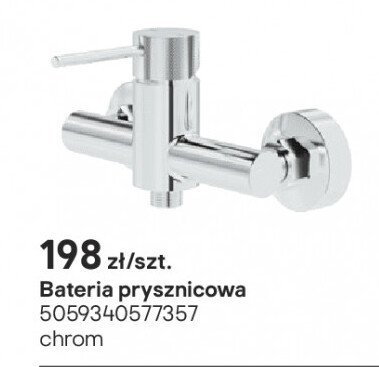 Bateria prysznicowa Owens chrom promocja w Castorama