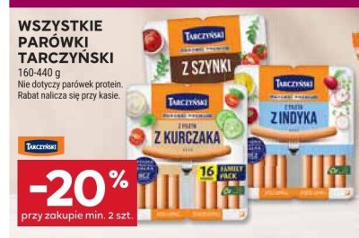 Parówki Tarczyński - wszystkie parówki promocja w Stokrotka