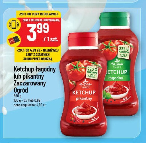 Ketchup łagodny Na szlaku smaku promocja w POLOmarket