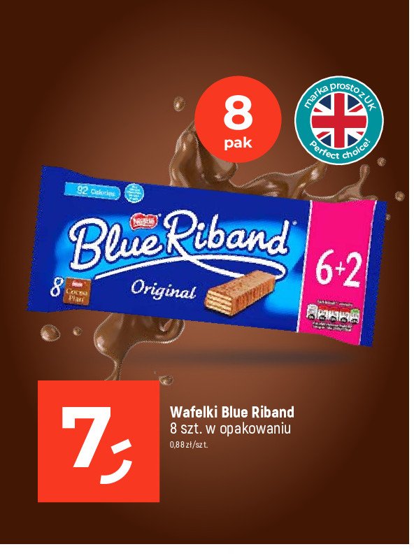 Wafelki w czekoladzie Blue riband promocja