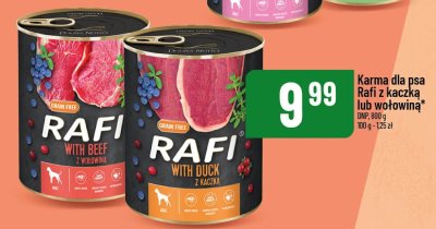 Karma dla psa Rafi z kaczką lub wołowiną promocja w POLOmarket