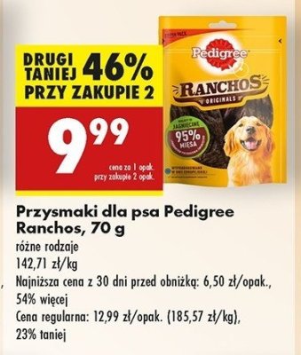 Przysmak dla psa z jagni臋cin膮 Pedigree ranchos promocja