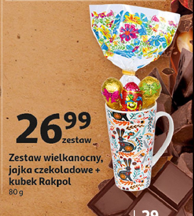 Kubek z czekoladkami Rakpol promocja