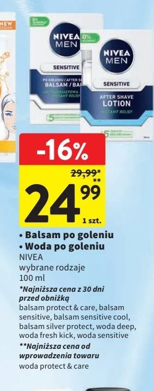 Balsam po goleniu NIVEA MEN SENSITIVE COOL promocja