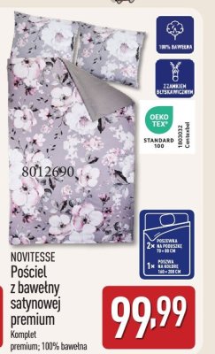 Pościel z bawełny satynowej premium NOVITESSE promocja w Aldi