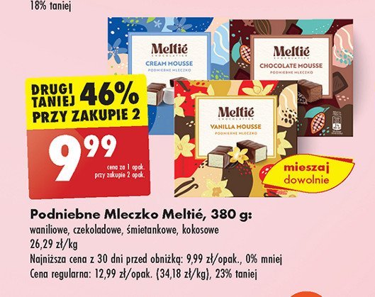 Podniebne mleczko waniliowe Meltie promocja