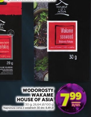 Wodorosty wakame House of Asia promocja w Stokrotka