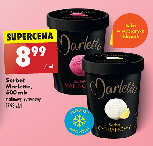 Sorbet malina Marletto promocja