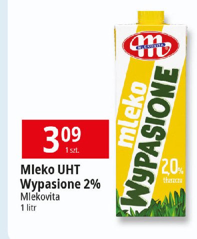 Mleko 2% Mlekovita wypasione promocja