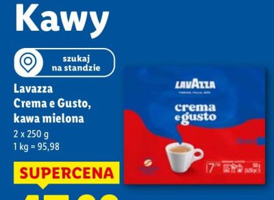 Kawa Lavazza Crema e Gusto mielona promocja w Lidl