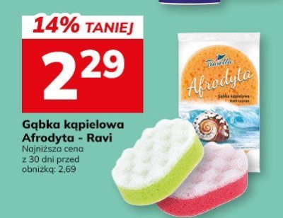 Gąbka kąpielowa Afrodyta - Ravi promocja w Hitpol
