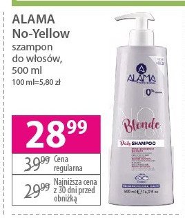 Szampon do w艂os贸w Alama no-yellow promocja
