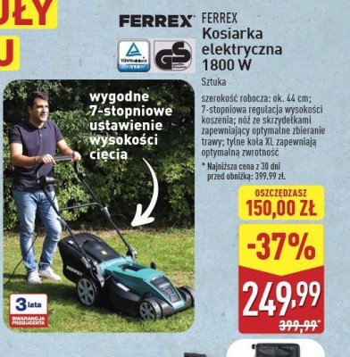 Kosiarka elektryczna 1800w Ferrex promocja