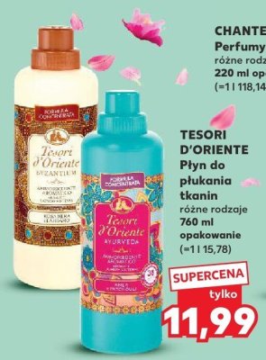 Płyn do płukania tkanin różne rodzaje Tesori D'Oriente promocja w Kaufland