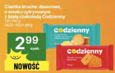 Ciastka kruche deserowe Codzienny promocja w Delikatesy Centrum