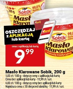 Masło klarowane Sobik, 200 g promocja w Twój Market