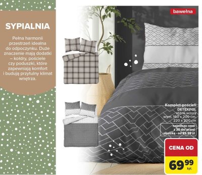 Komplet pościeli różne wzory DETEXPOL promocja w Carrefour