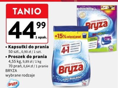 Proszek do prania Bryza promocja w Intermarche