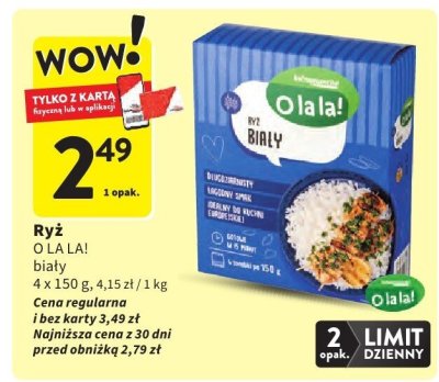 Ryż O LA LA! biały promocja w Intermarche