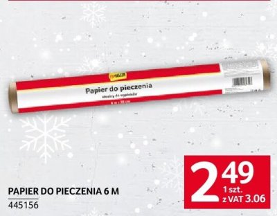 Papier do pieczenia 6 m promocja w Selgros