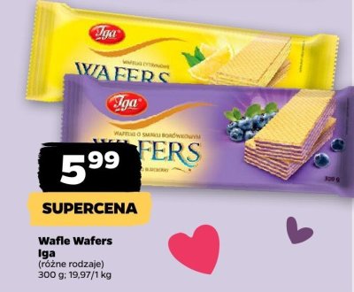 Wafle Wafers (różne rodzaje) promocja w Netto