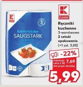 Recznik papierowy K-classic promocja w Kaufland