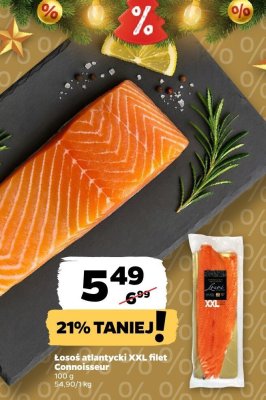 Łosoś atlantycki XXL filet  promocja w Netto