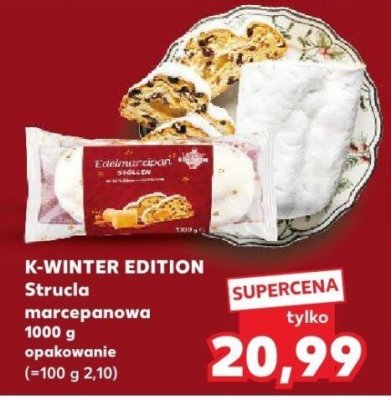 Strucla marcepanowa K-WINTER EDITION promocja w Kaufland