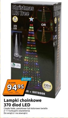 Lampki choinkowe 370 diod LED 230 cm promocja w Action