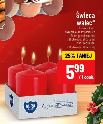 Świeca walec promocja w POLOmarket