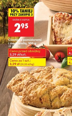 Ciasto z pomidorami i mozzarellą 105 g promocja w Biedronka