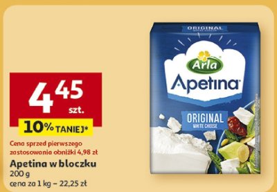 Ser Apetina w bloczku 200 g promocja w Auchan
