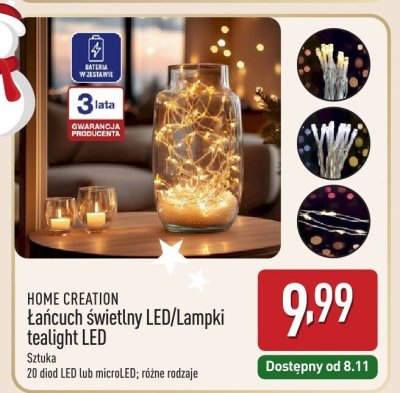Lampki tealight LED  promocja w Aldi