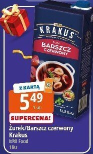 Żurek/barszcz czerwony Krakus MVFP Food 1 litr promocja w Leclerc