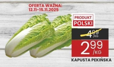 Kapusta pekińska promocja w Wafelek