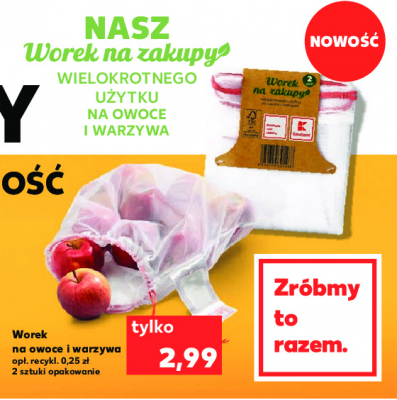 Worek na owoce i warzywa promocja