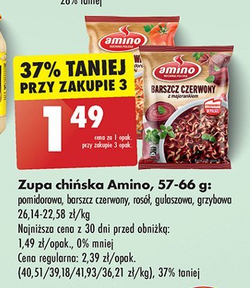 Zupa gulaszowa Amino promocja