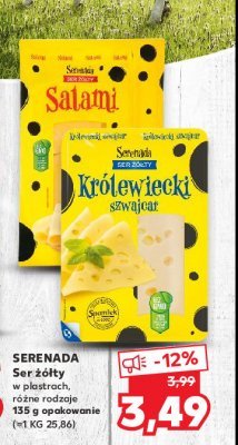 Ser szwajcar Serenada promocja