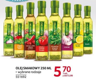 Olej smakowy Kujawski 250 ml promocja w Selgros